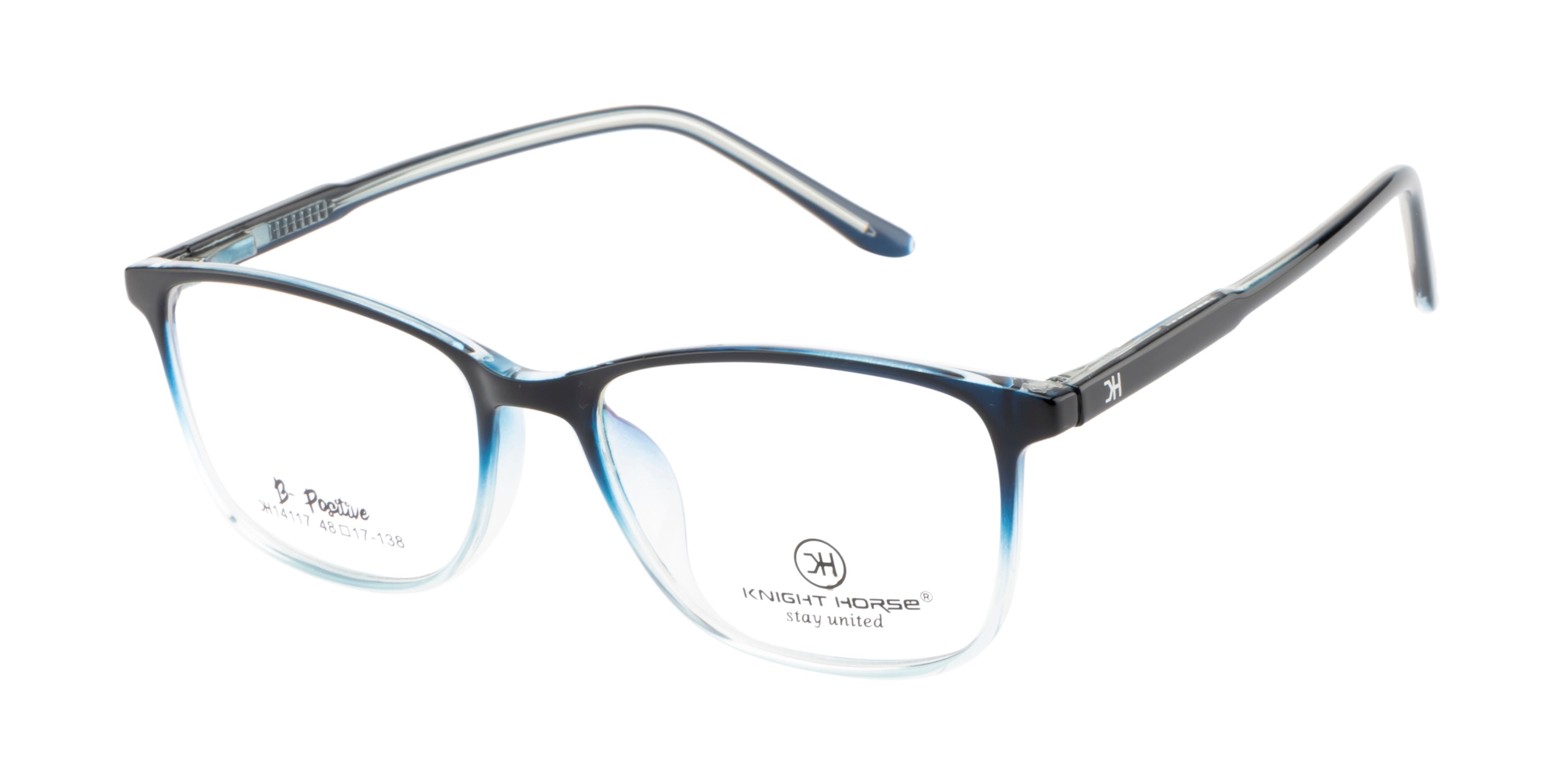 Knight Horse Classic Rectangular Frame – Dark Blue Gloss