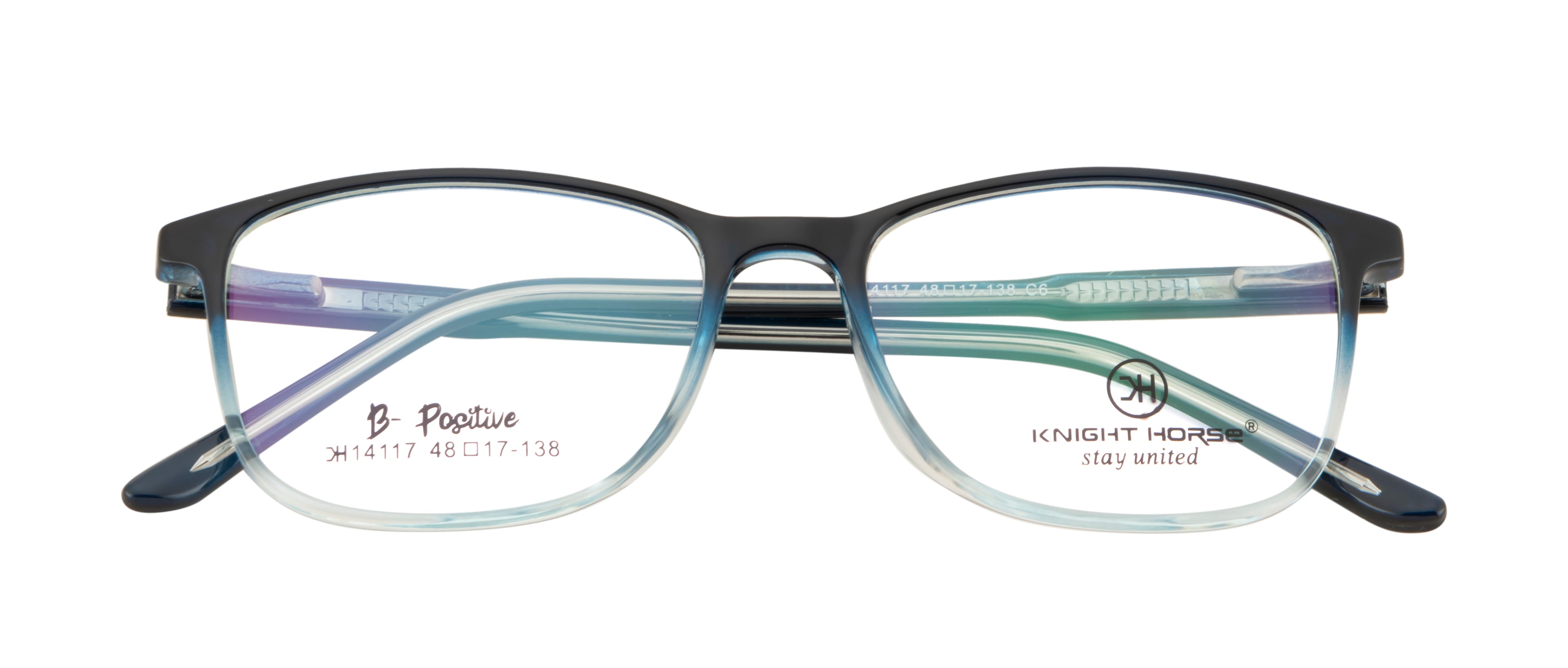 Knight Horse Classic Rectangular Frame – Dark Blue Gloss