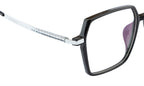 Unisex Titanium Geometric Frame in Black