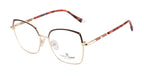 Eye-Catching Cat-Eye Glasses | Red & Gold | With Spring