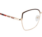 Eye-Catching Cat-Eye Glasses | Red & Gold | With Spring