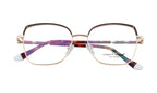 Eye-Catching Cat-Eye Glasses | Red & Gold | With Spring