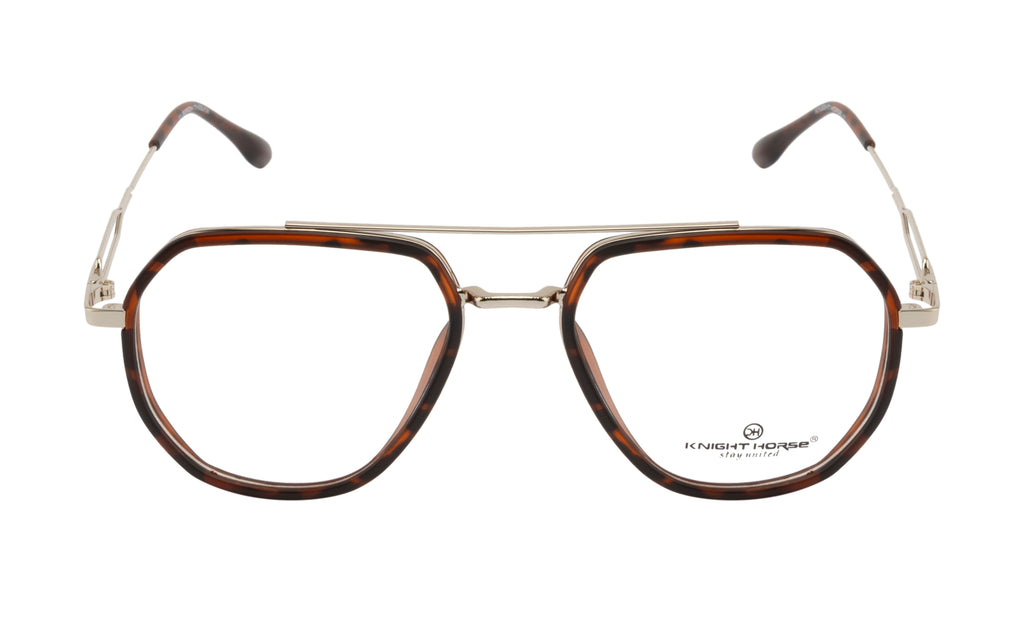 SilverEdge Geo: DA Brown & Silver | Double Bar Frame