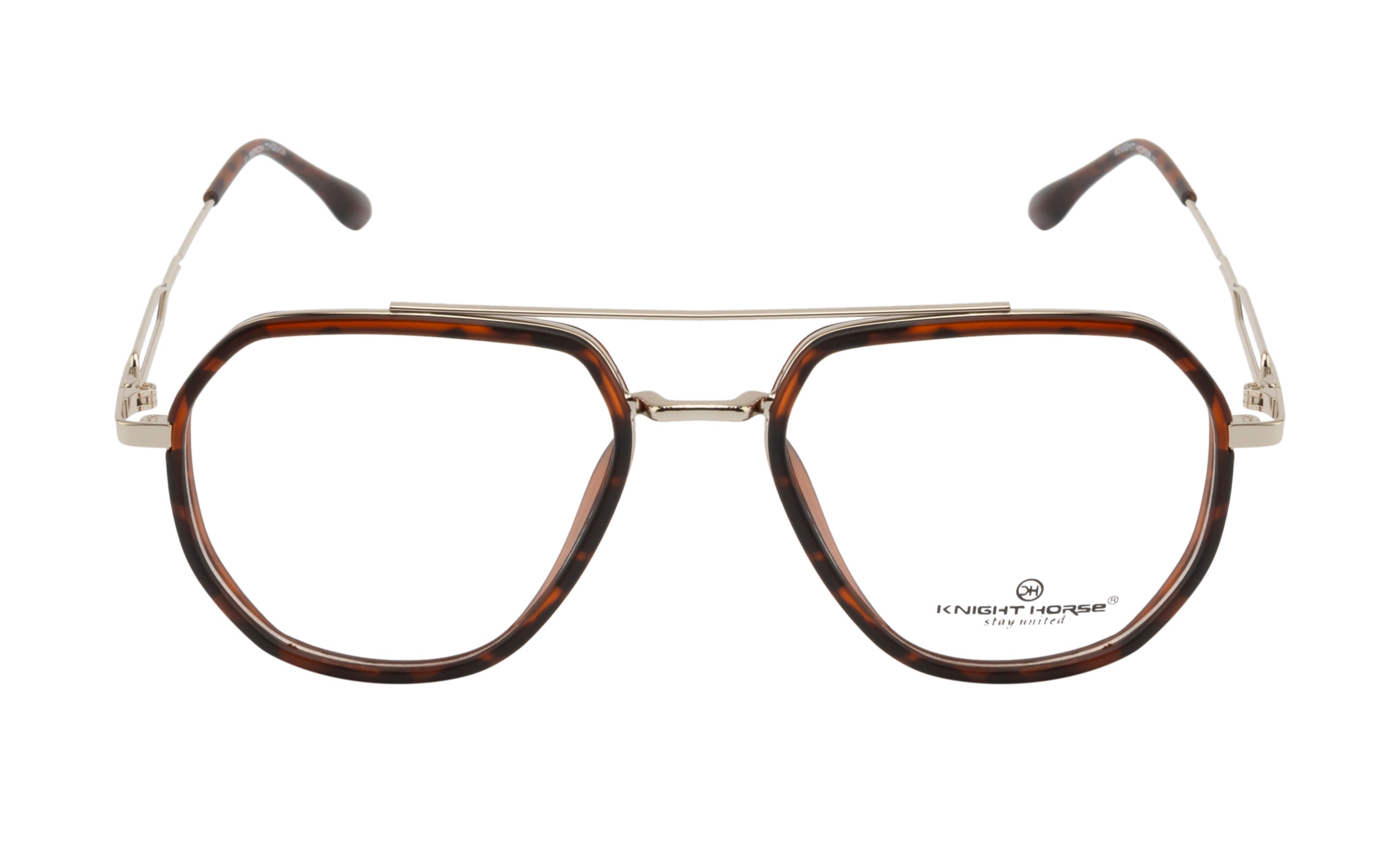 SilverEdge Geo: DA Brown & Silver | Double Bar Frame