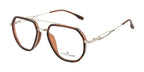 SilverEdge Geo: DA Brown & Silver | Double Bar Frame
