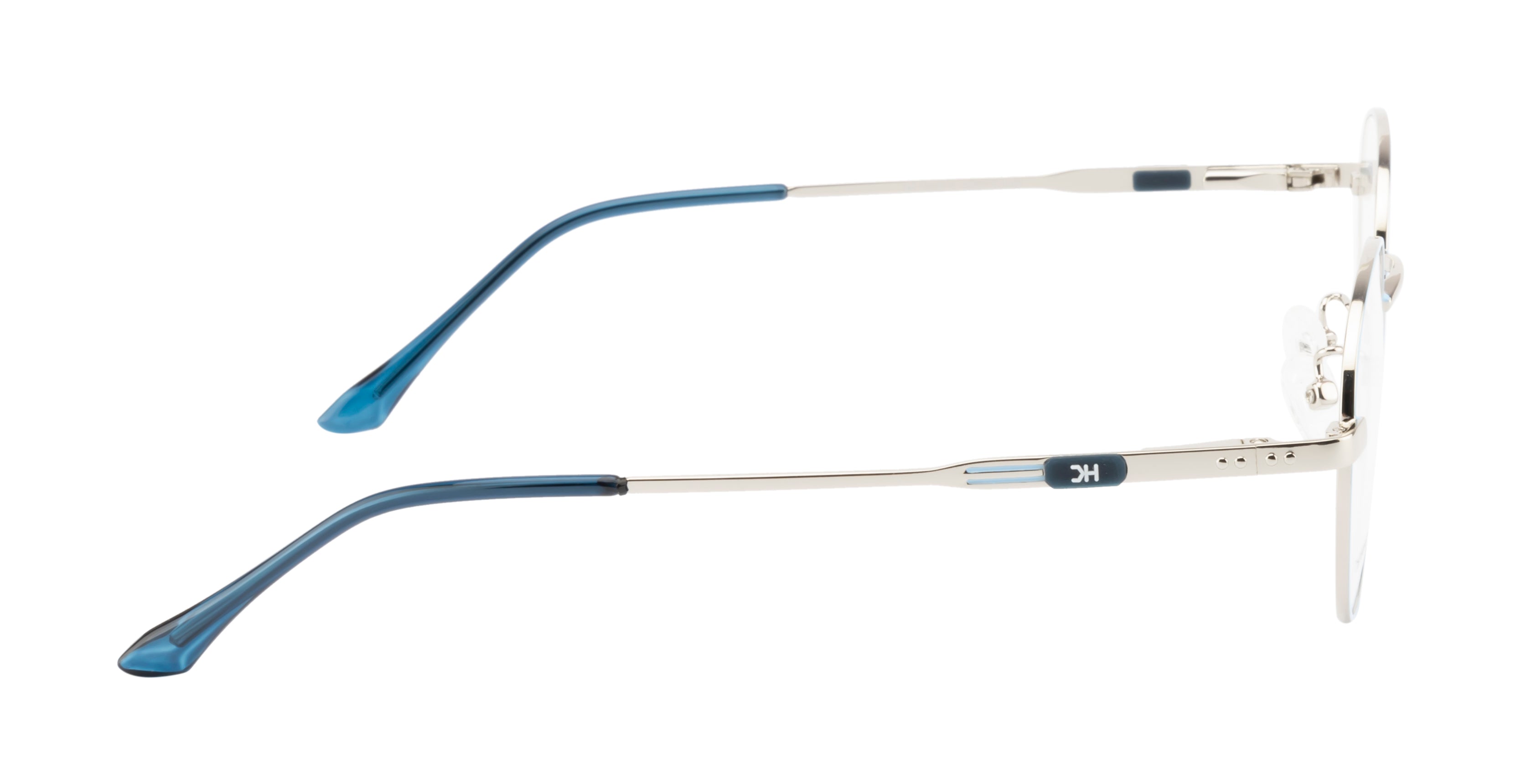 Premium Round Metal Eyewear Frames | Elegance Redefined In Blue And Silver