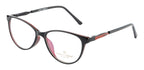 Women'S Tr90 Cat-Eye Marvel In Black And Red Eyewear Frame
