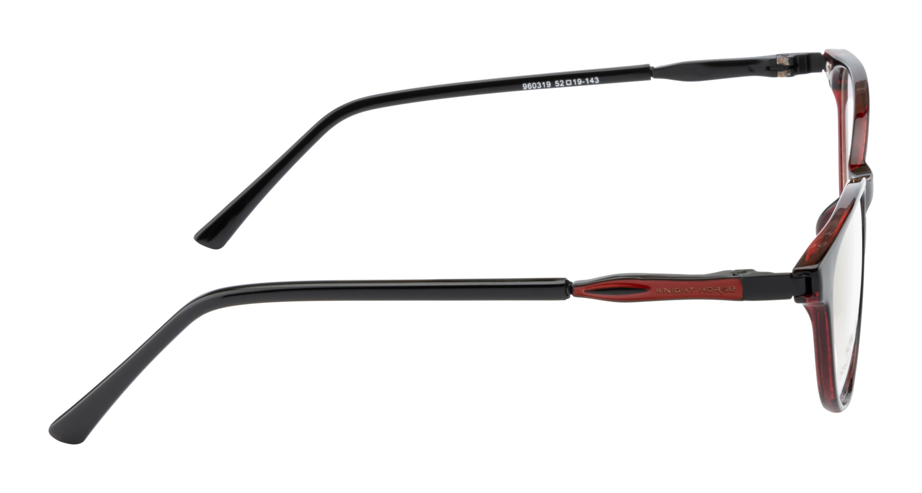 Women'S Tr90 Cat-Eye Marvel In Black And Red Eyewear Frame