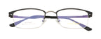 A Rectangular-Shaped Eyewear Metal Frame In Black Color