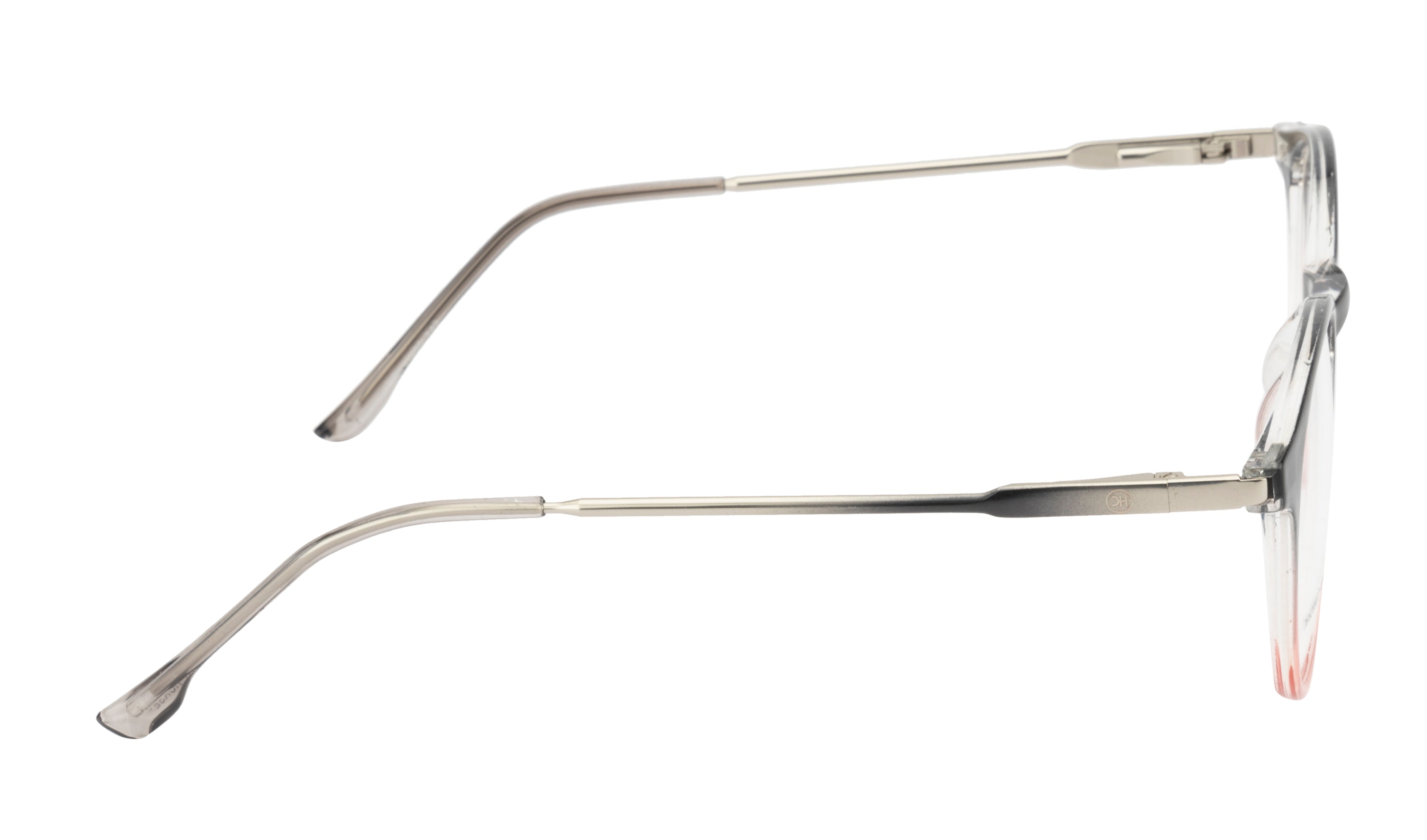 Black & Pink Round Tr Frame With Silver Metal Accent