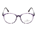 Round Eyewear with Metal Sides and Spring Hinges | Purple