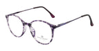 Round Eyewear with Metal Sides and Spring Hinges | Purple