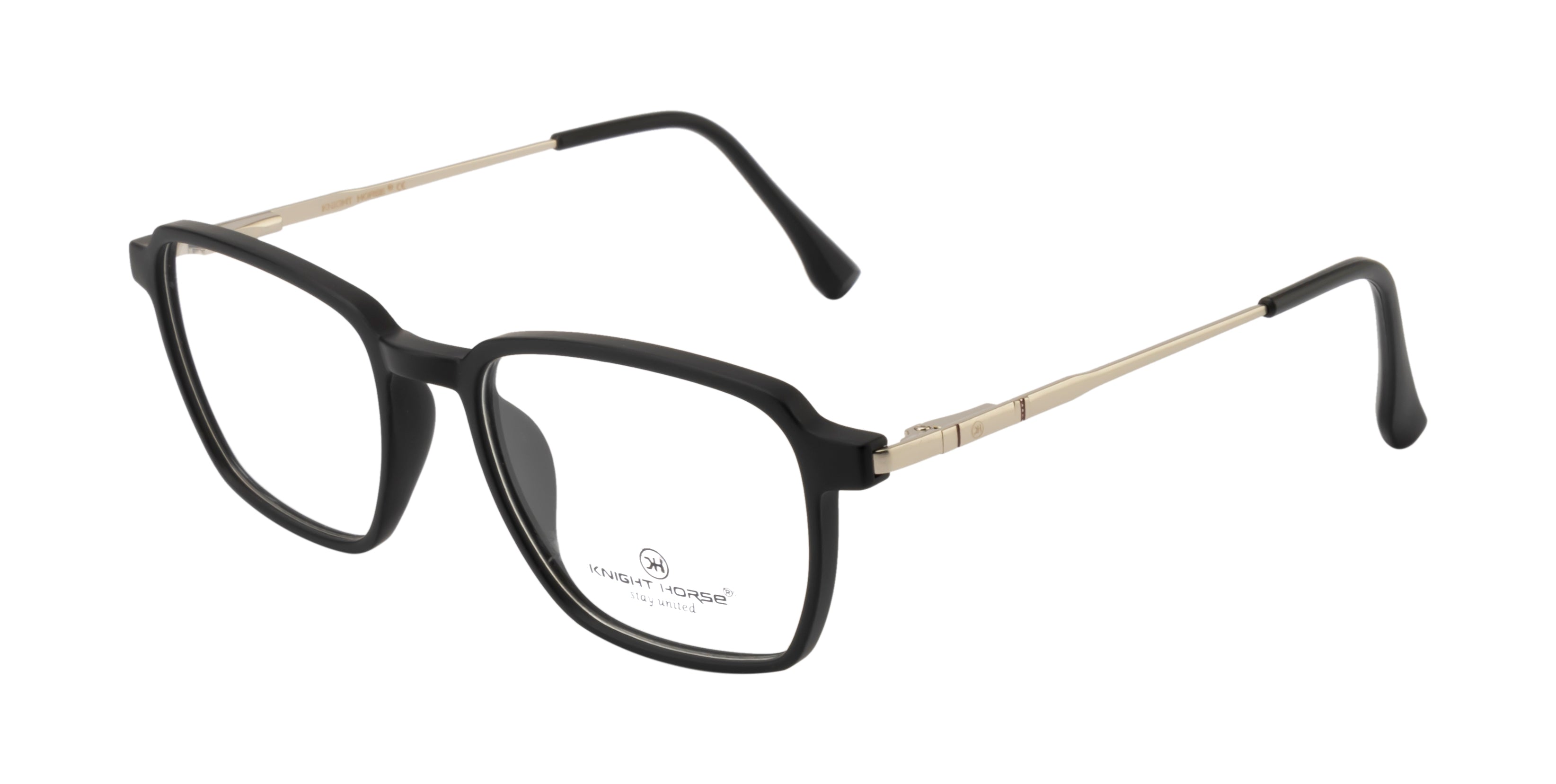 Classic Black Eyewear with Spring Hinges