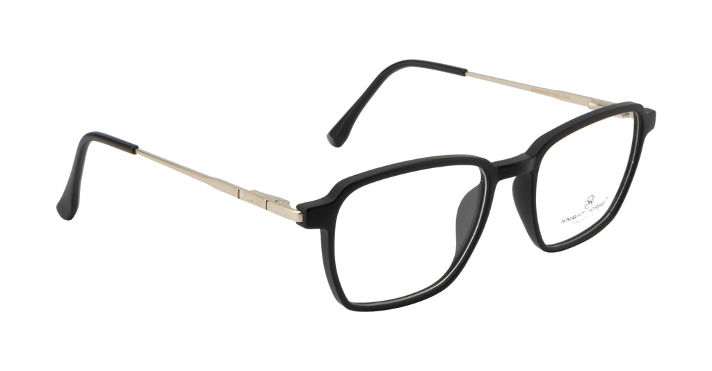 Classic Black Eyewear with Spring Hinges