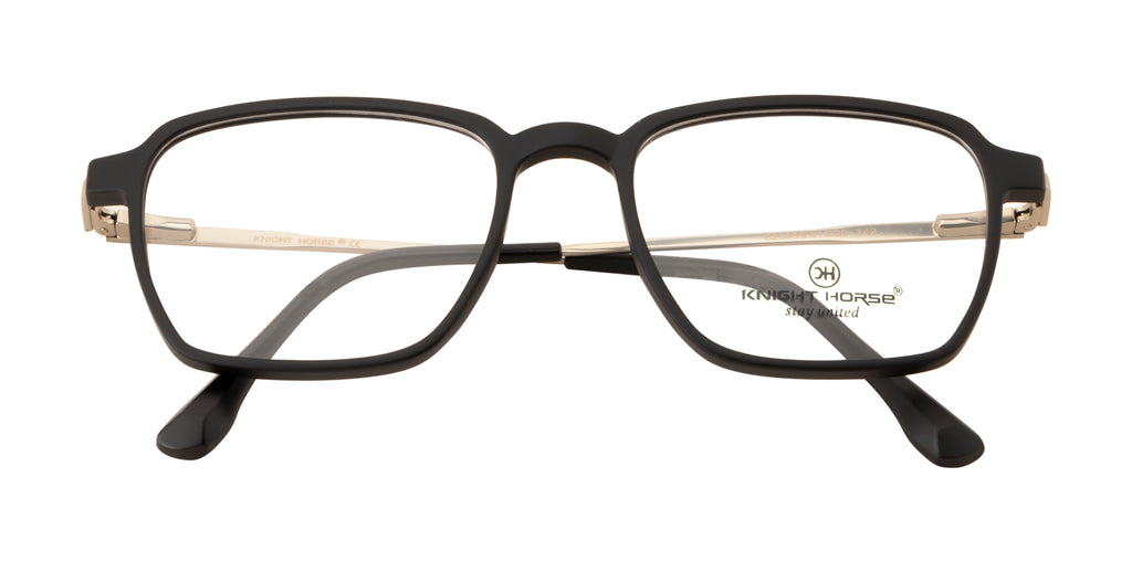 Classic Black Eyewear with Spring Hinges