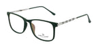EmeraldEdge : Dark Green TR90 & Metal Eyewear with Spring Hinges