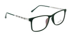 EmeraldEdge : Dark Green TR90 & Metal Eyewear with Spring Hinges