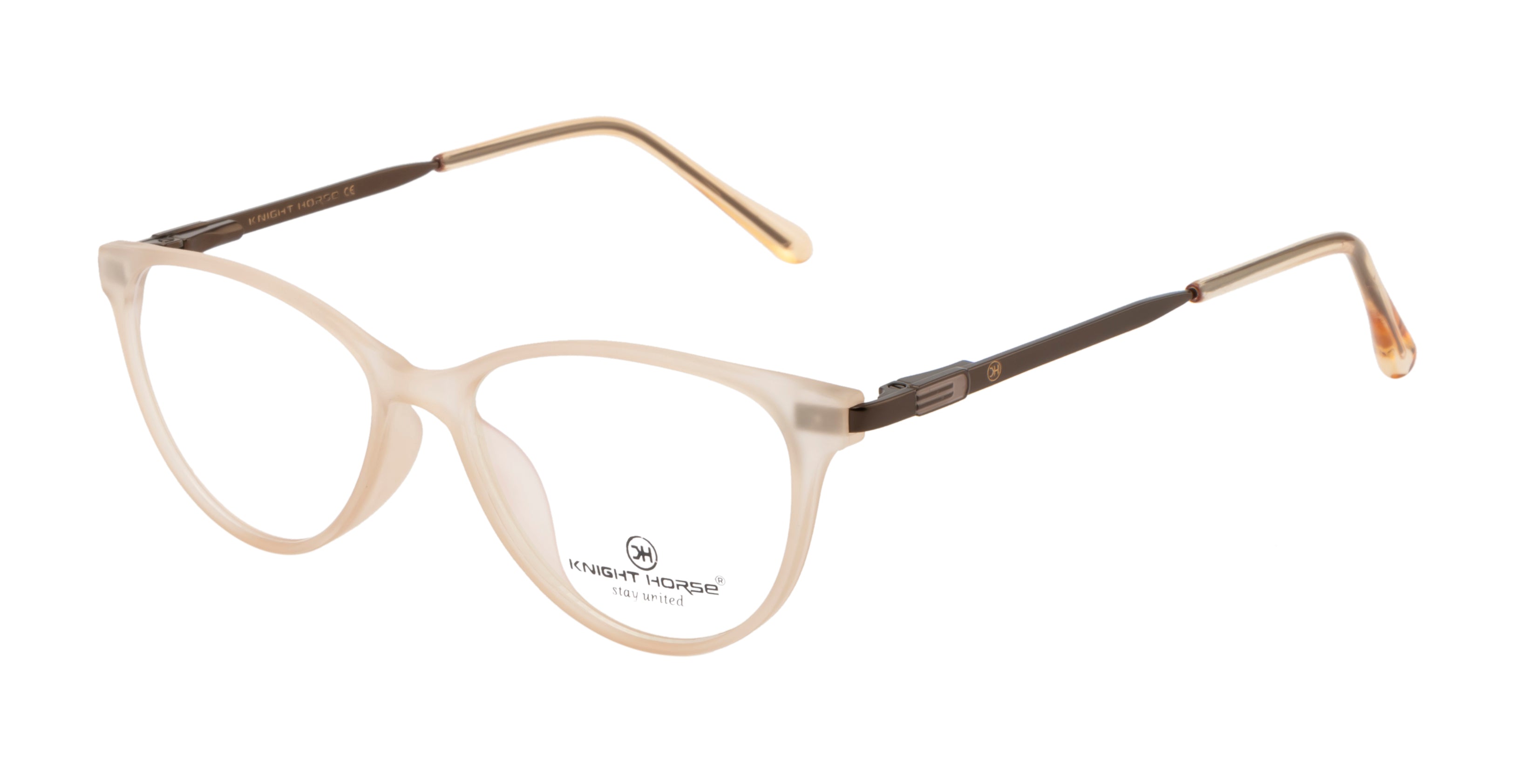 Modern Cat Eye Eyewear: Matte Finish with Spring Hinges