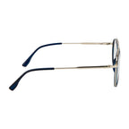 Knight Horse Dual-Bridge Aviator Optical Frame – Silver & Blue