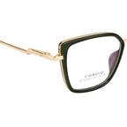 Knight Horse Gold & Green Square Eyeglass Frame with Spring Hinges