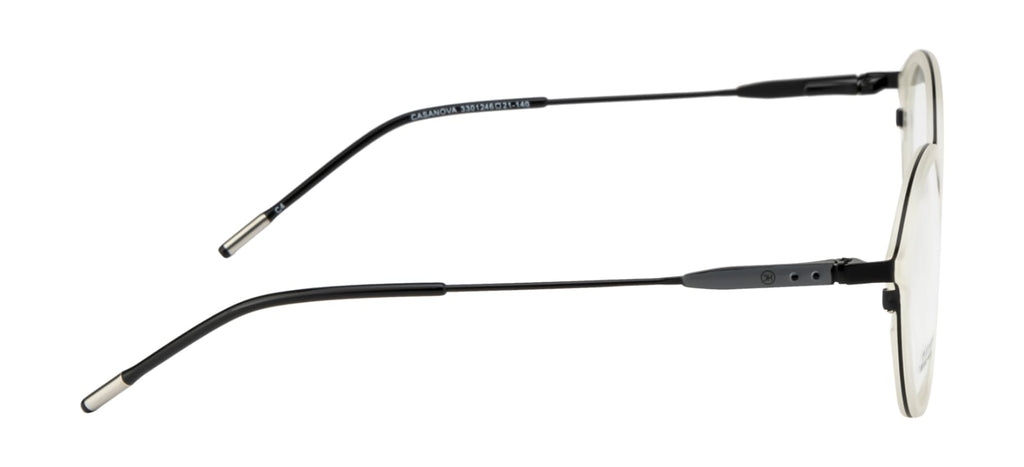 Tr Grey Transparency With Black Accent Eyewear Frame