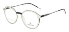 Tr Grey Transparency With Black Accent Eyewear Frame