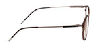 Round Brown Tr Metal Frame With Spring - Timeless Elegance Eyewear
