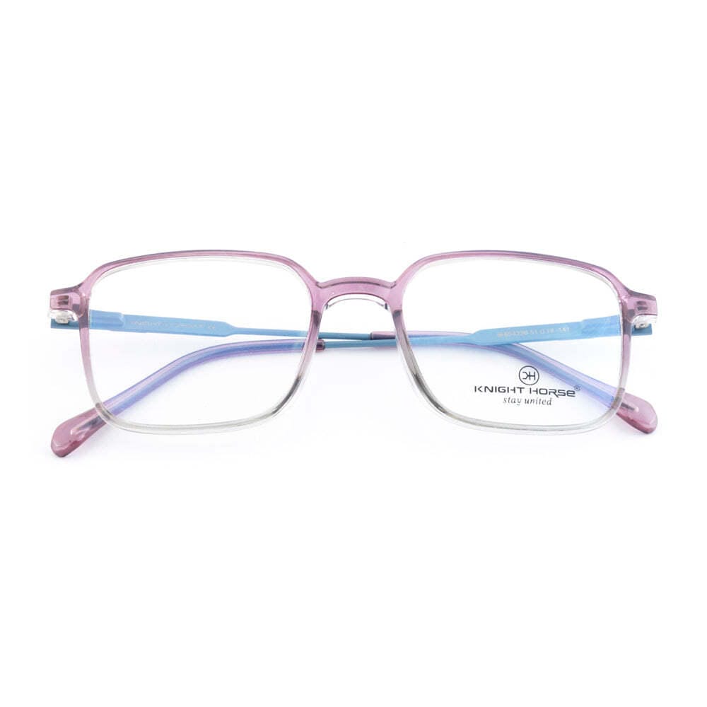 Glossy Dual-Colour Eyewear with Unique Side Design