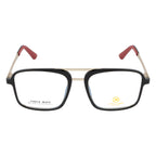 Knight Horse Classic Square Eyeglasses with Double Bridge Design