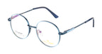 Blueradiance Elegance: Fancy Round Metal Eyewear