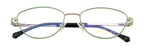 Metal Eyewear Frame In Cat Eye Shape| Women | Silver & Green