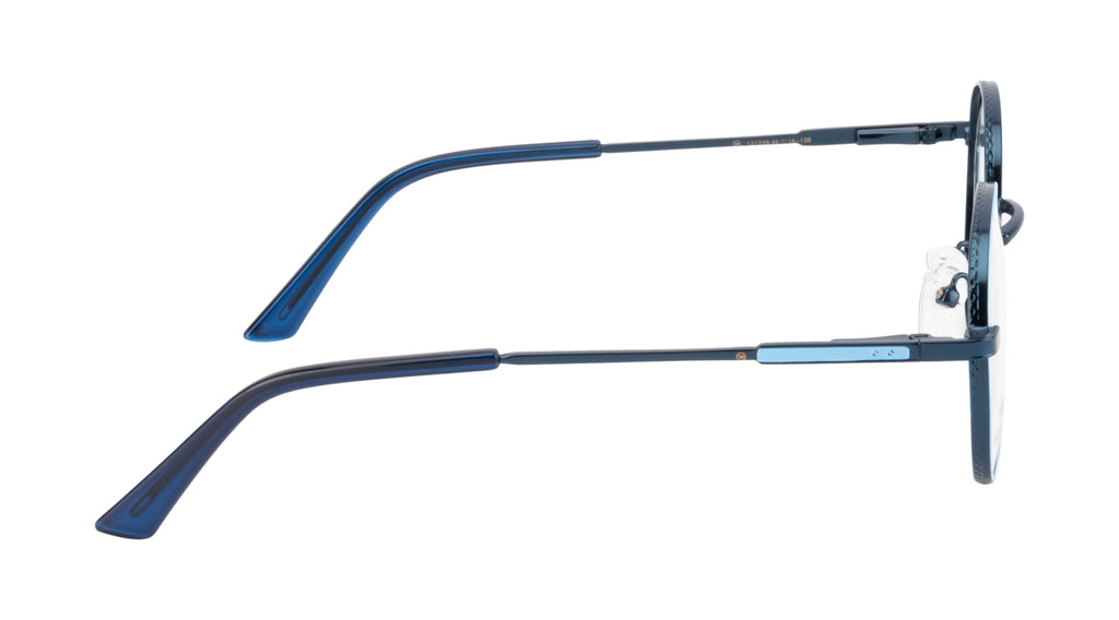 Blueradiance Elegance: Fancy Round Metal Eyewear