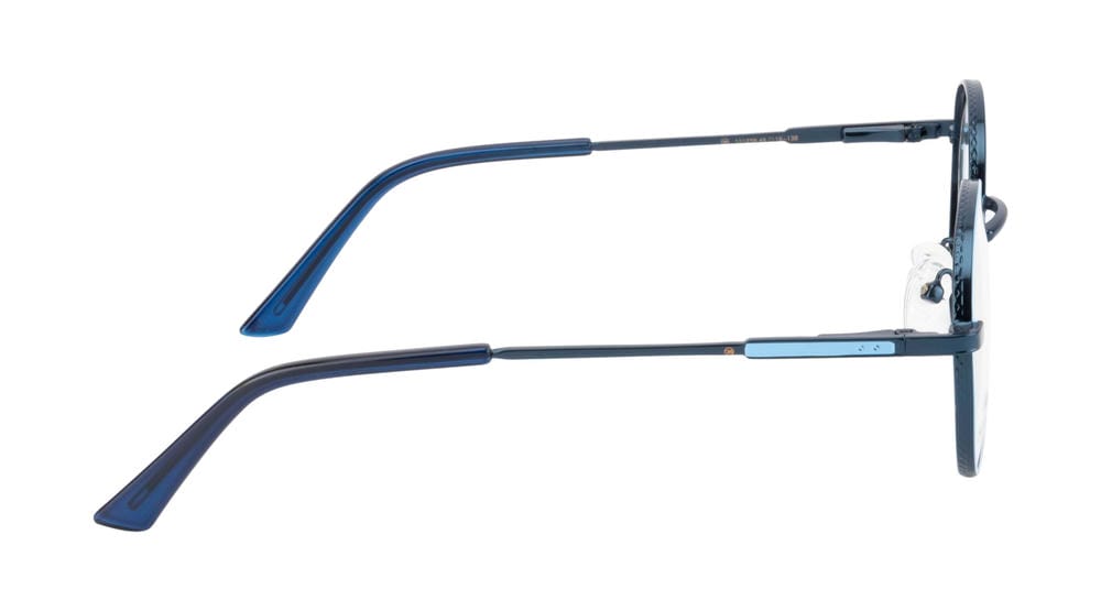 Blueradiance Elegance: Fancy Round Metal Eyewear