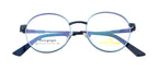Blueradiance Elegance: Fancy Round Metal Eyewear