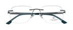 Premium Rimless Eyewear |Bold Geometric Frames| Black & Green| Unisex