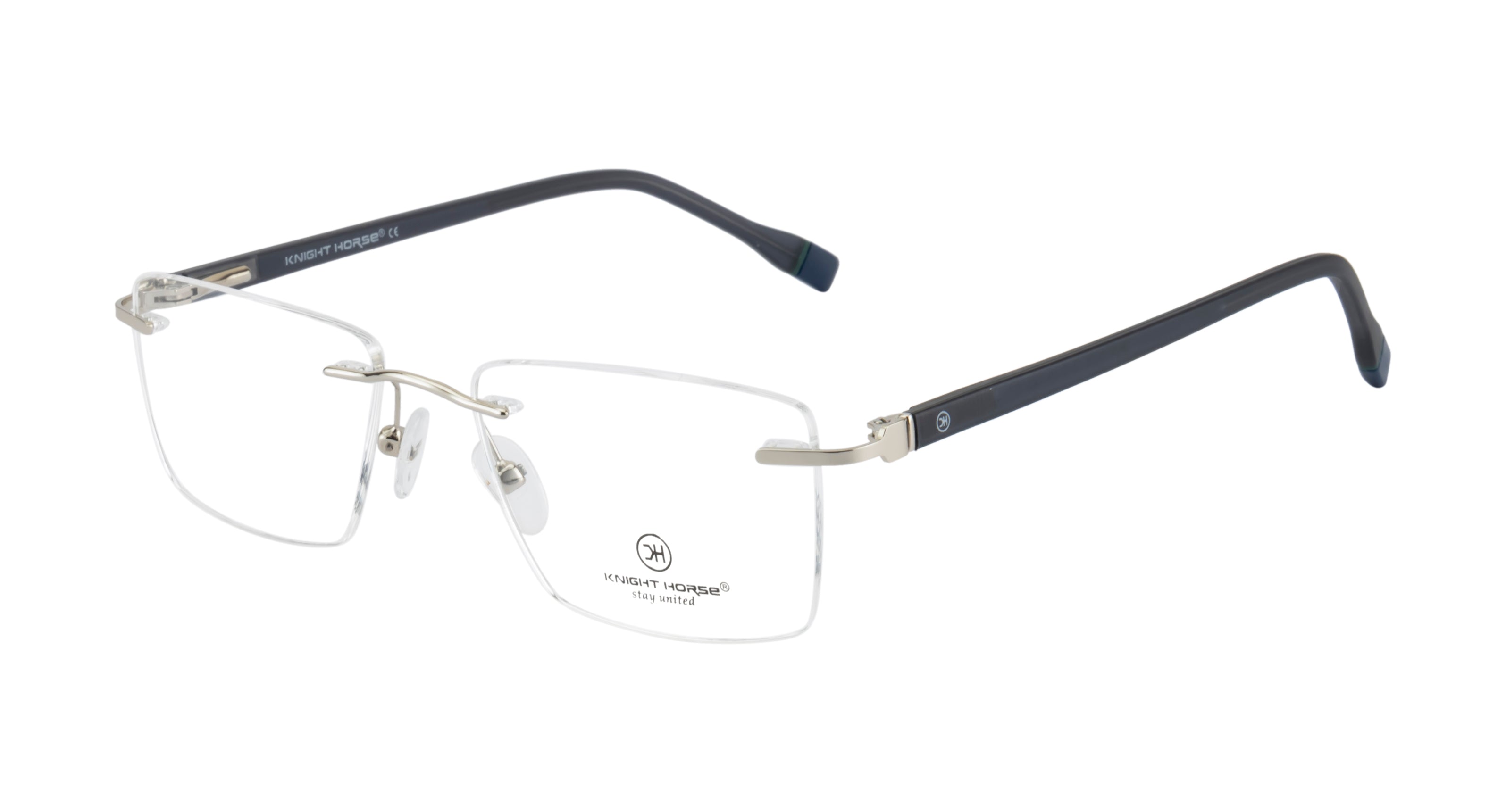 Classic Rimless Glasses Frames | Durable |Unisex| Black