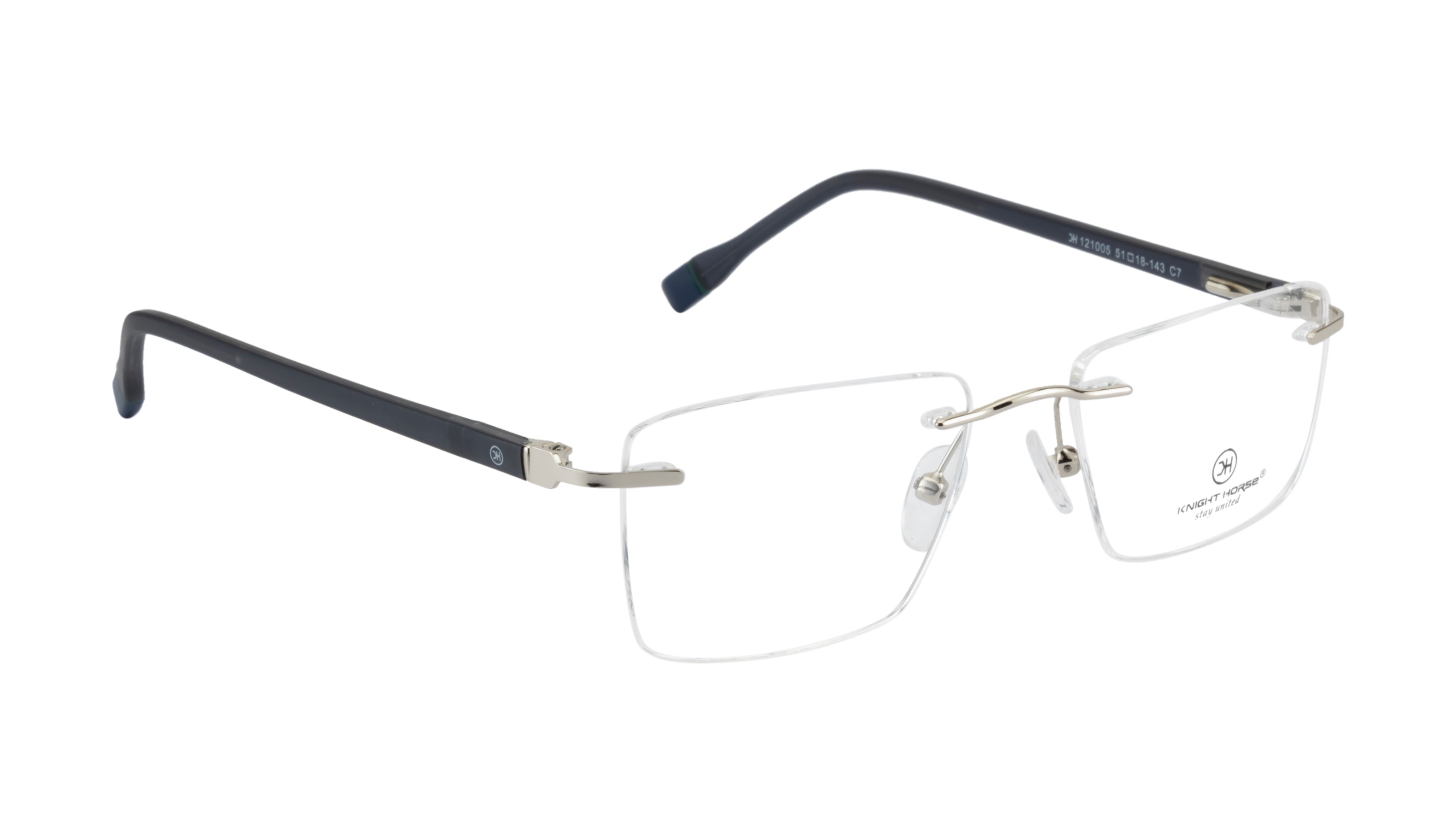 Classic Rimless Glasses Frames | Durable |Unisex| Black