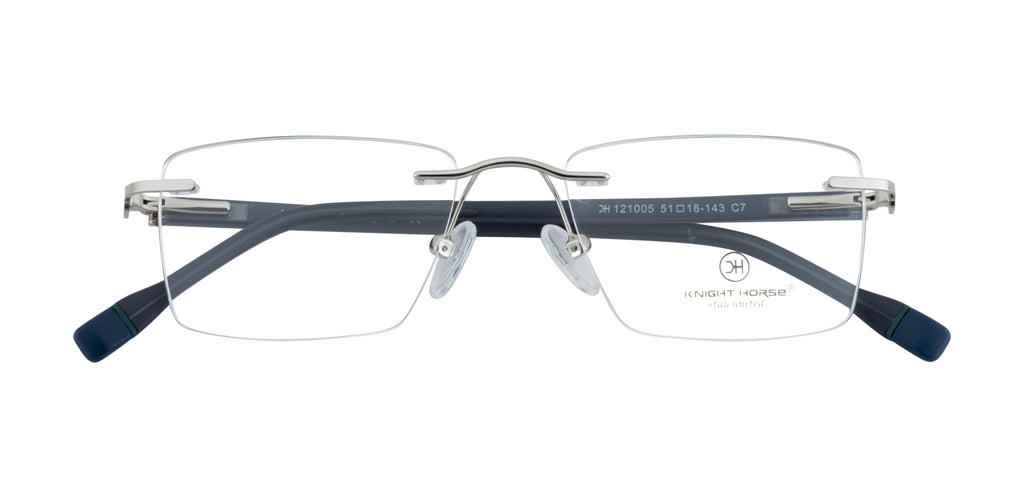 Classic Rimless Glasses Frames | Durable |Unisex| Black