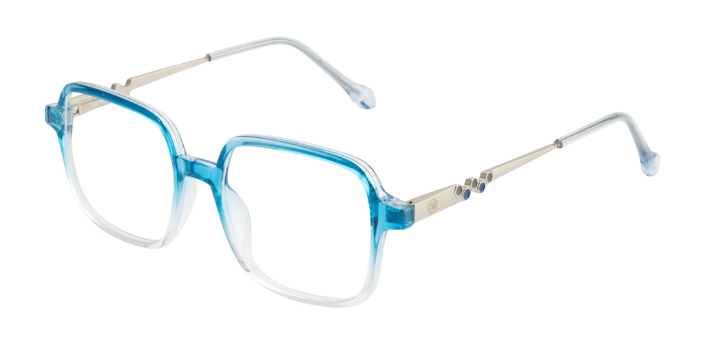 Kids Eyewear | Square | KH_620902 | Half Blue-Half Transparent