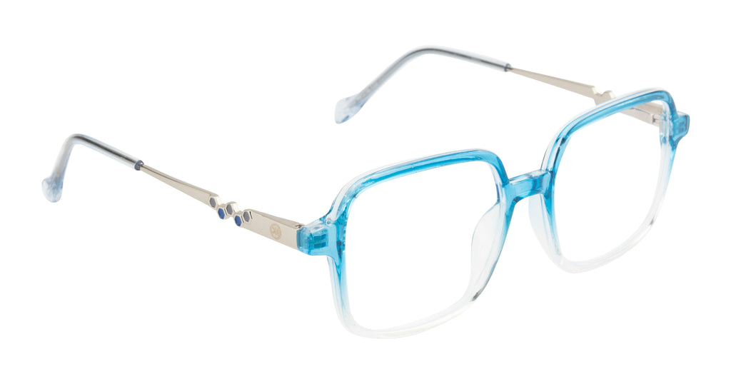 Kids Eyewear | Square | KH_620902 | Half Blue-Half Transparent