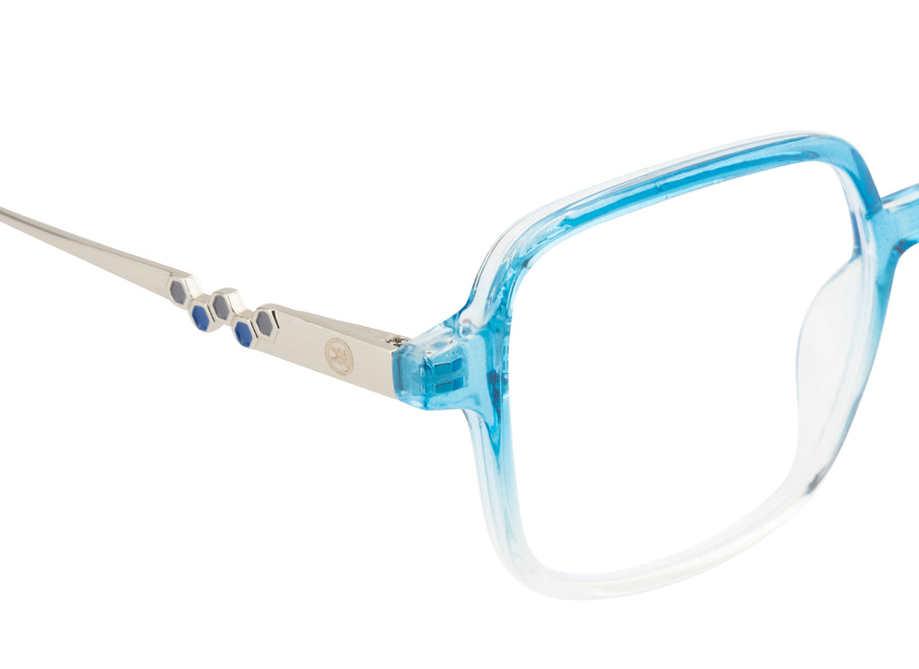 Kids Eyewear | Square | KH_620902 | Half Blue-Half Transparent