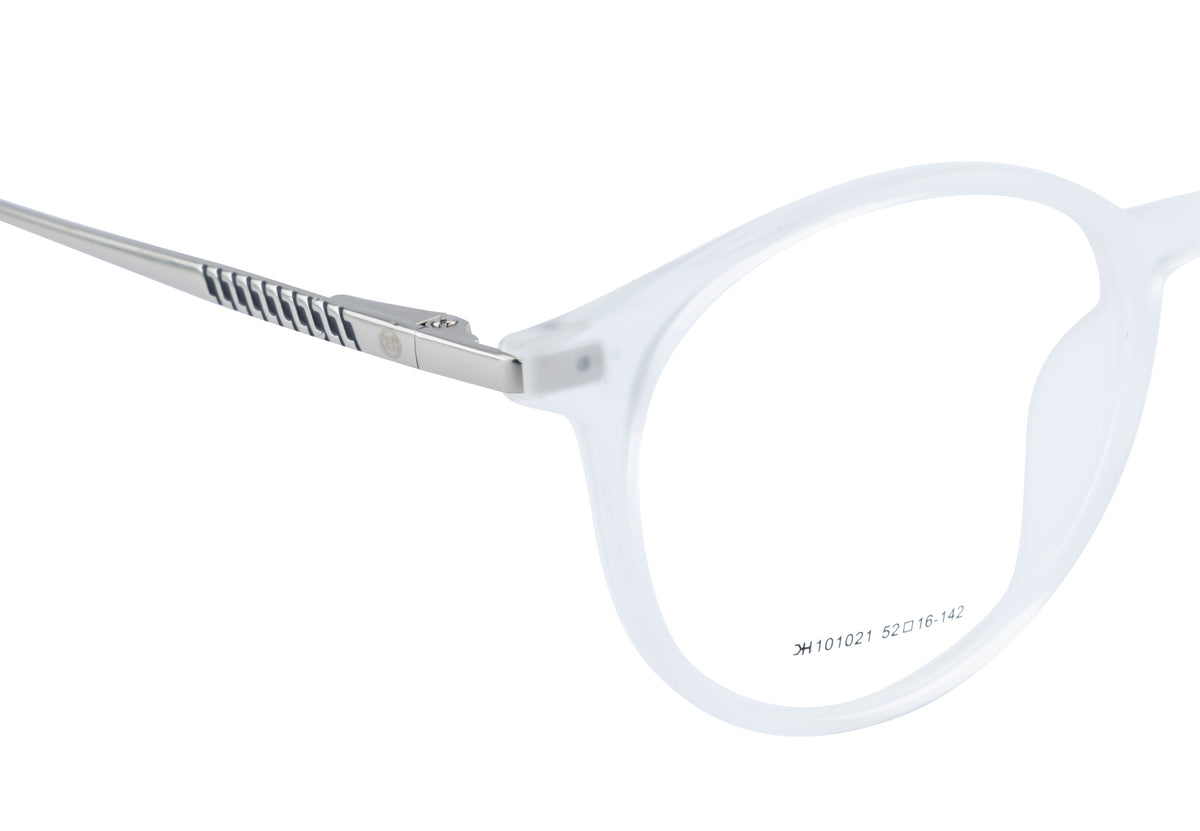 Tr Front, Silver Metal Sides, And Round Shape | A Stylish Blend Of Modern Elegance