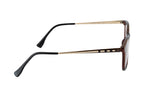 Fashion Eyewear Frames | Unisex | Rectangular |Brown-Gold Design