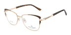 Cat-Eye Eyewear Frames with Spring Hinges | Brown and Gold Designer Style