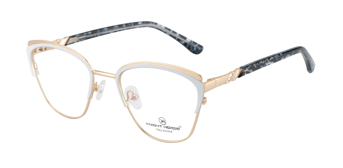 Stylish Cat-Eye Eyewear with Designer Sides |