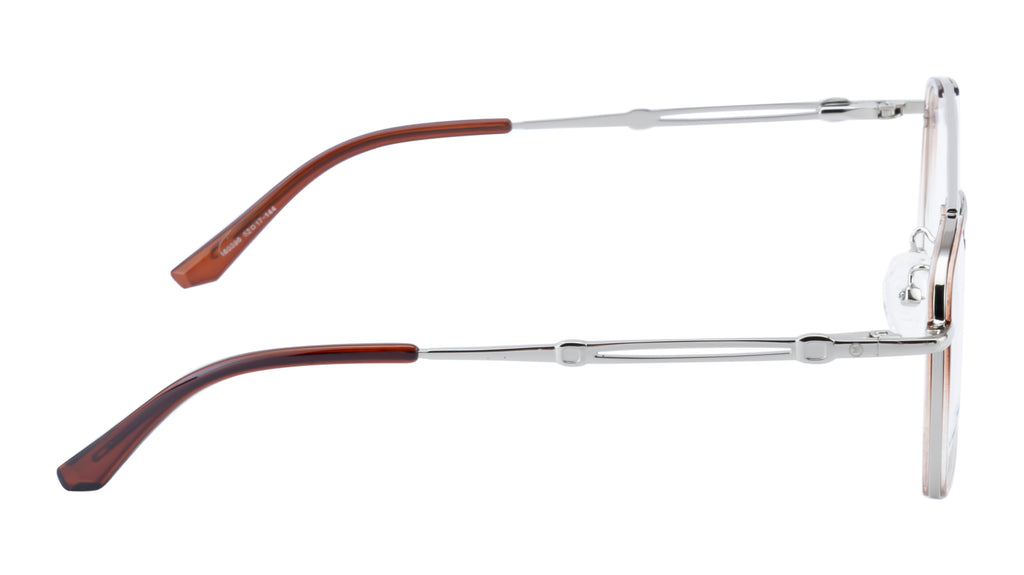 Knight Horse Geometric Double-Bridge Frame with Dual-Tone Design