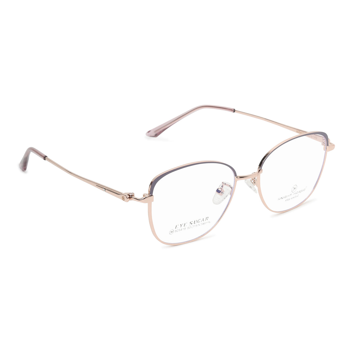 Knight Horse Women Rose Gold Cat-Eye Metal frame