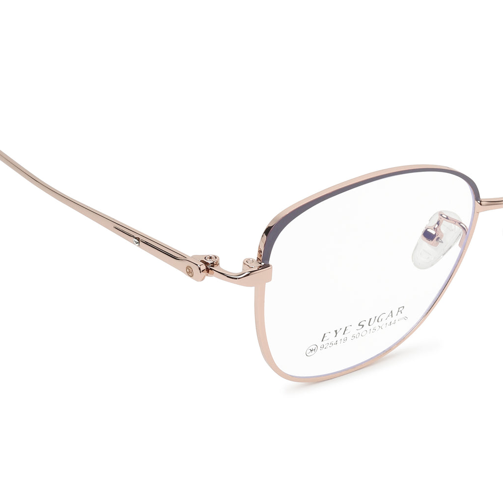 Knight Horse Women Rose Gold Cat-Eye Metal frame