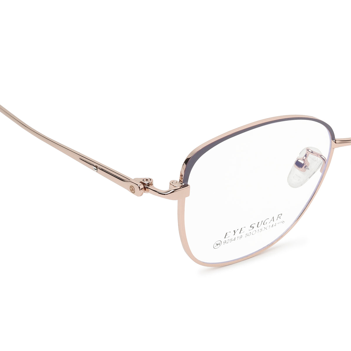 Knight Horse Women Rose Gold Cat-Eye Metal frame