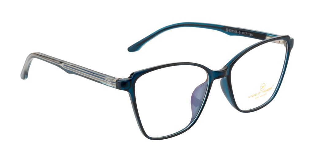 BlueEclipse Elegance: Cat Eye with Spring Comfort
